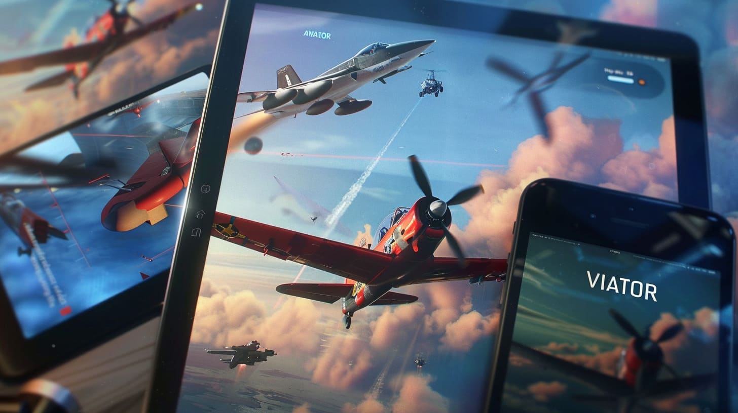 Aviator game in progress on 7152 BET with jet climbing to 8.7x and live player bets